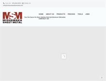 Tablet Screenshot of mishawakasheetmetal.com